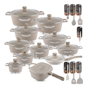 SUPERAANBIEDING - 11-delige keramische kookset met antiaanbaklaag