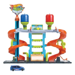 Speelset en minivoertuig - Hot Wheels - City - Mega Tower Car Wash - Mattel