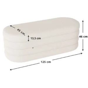 Gestoffeerde Opbergbank – Stijlvol Zitbankje met Opbergruimte