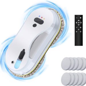 CleanSweep™ Ramenrobot | Automatische Reiniging met Sensoren & Water Spray of Losse Pads.